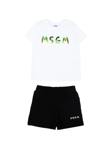 Msgm Kids Logo-detail Tracksuit - White 