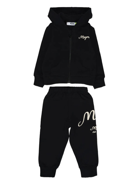  Msgm Kids Logo-embroidered Tracksuit (set Of Two) - Black 