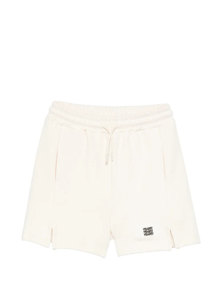  Msgm Kids Logo-label Shorts - Neutrals 