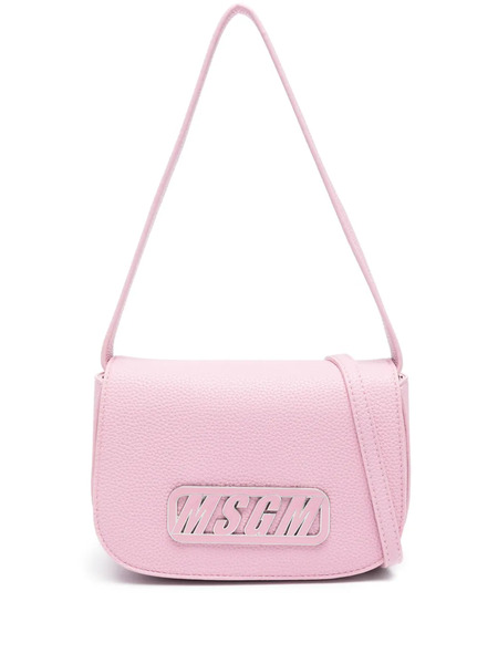  Msgm Kids Logo-plaque Shoulder Bag - Pink 