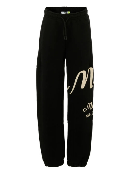  Msgm Kids Logo-print Drawstring Sweatpants - Black 