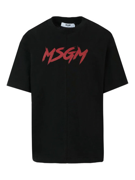  Msgm Kids Logo-print Short-sleeve T-shirt - Black 