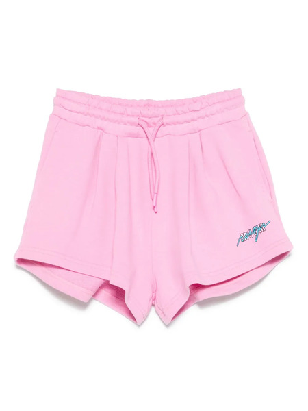  Msgm Kids Logo-print Shorts - Pink 