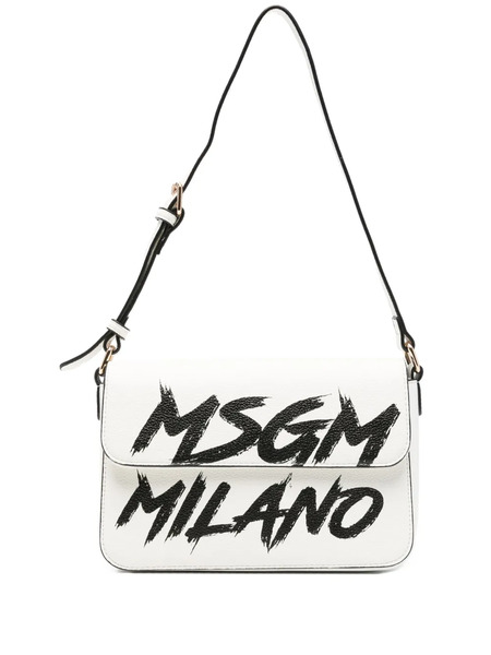  Msgm Kids Logo-print Shoulder Bag - Neutrals 