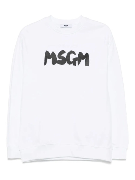  Msgm Kids Logo-print Sweatshirt - White 