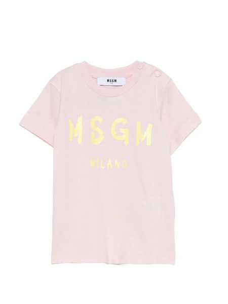  Msgm Kids Logo-print T-shirt - Pink 