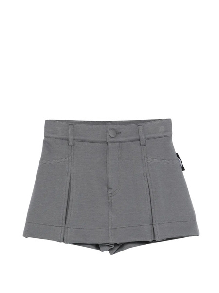  Msgm Kids Pleated Shorts - Grey 