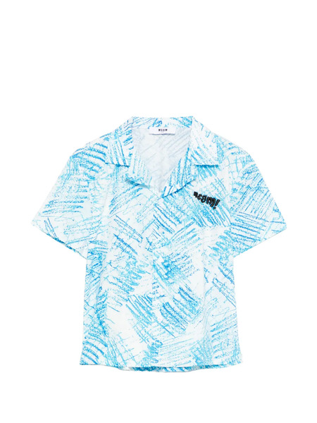  Msgm Kids Print-detail Shirt - White 