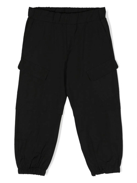  Msgm Kids Slouchy Cargo Trousers - Black 