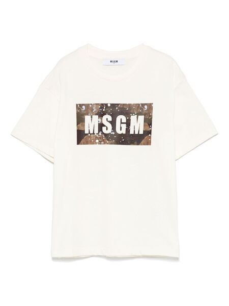  Msgm Kids Msgm Kids S5msjbth036013 Avorio 100%cotone - Neutrals 