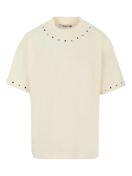  Msgm Kids Studded Short-sleeve T-shirt - Neutrals 