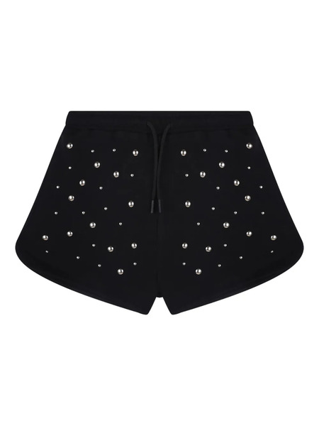  Msgm Kids Studded Shorts - Black 
