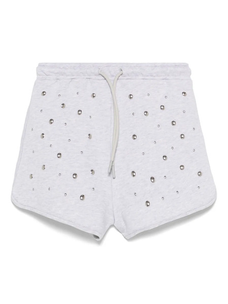  Msgm Kids Studded Shorts - Grey 
