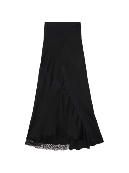  Msgm Lace Panel Maxi Skirt - Black 