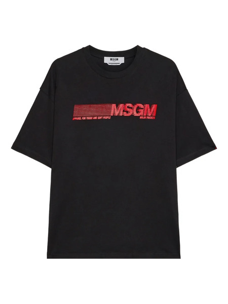  Msgm Logo-detail T-shirt - Black 