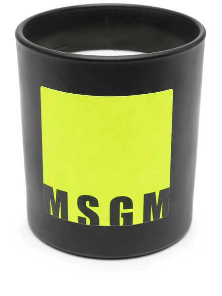  Msgm Logo-print Citronella Candle (250g) - Black 