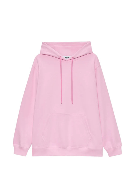  Msgm Logo-print Hoodie - Pink 