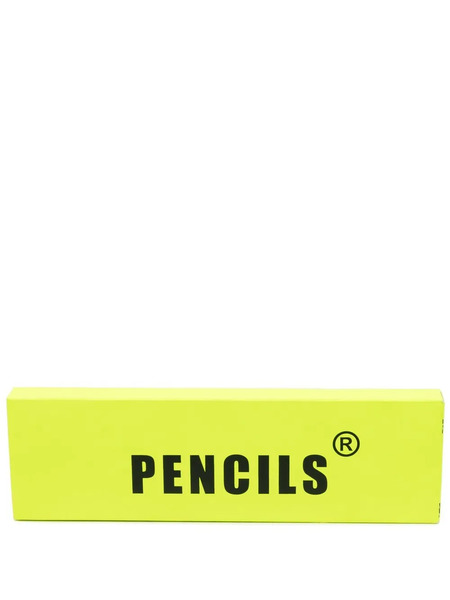  Msgm Logo-print Pencil Set (set Of Five) - Black 