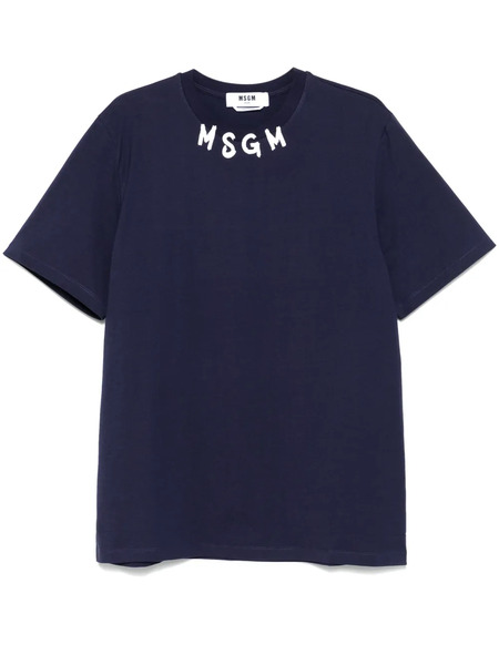  Msgm Logo-print T-shirt - Blue 