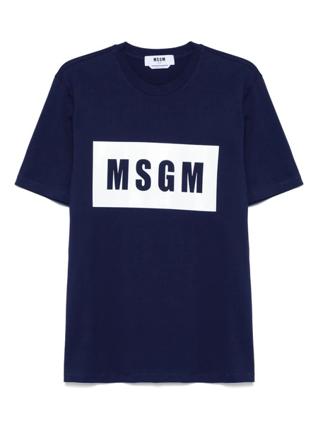  Msgm Logo-print T-shirt - Blue 