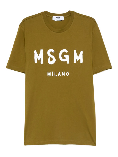  Msgm Logo-print T-shirt - Green 