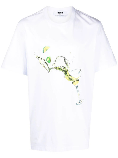  Msgm Logo-print T-shirt - White 