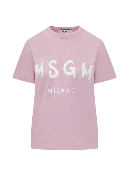  Msgm Logo T-shirt - Pink 