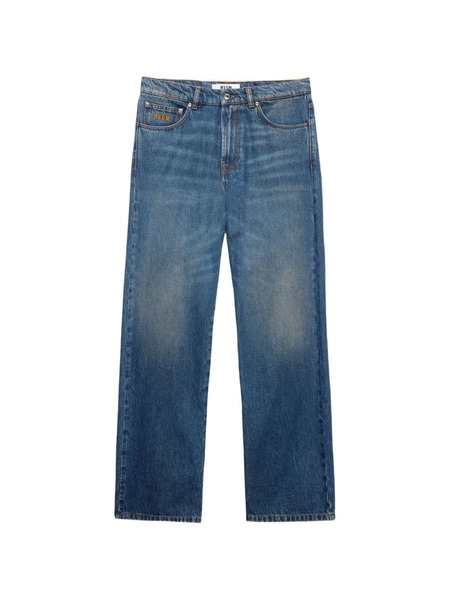  Msgm Logo Trousers - Blue 
