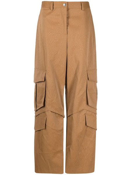  Msgm Multi-pocket Cargo Trousers - Brown 