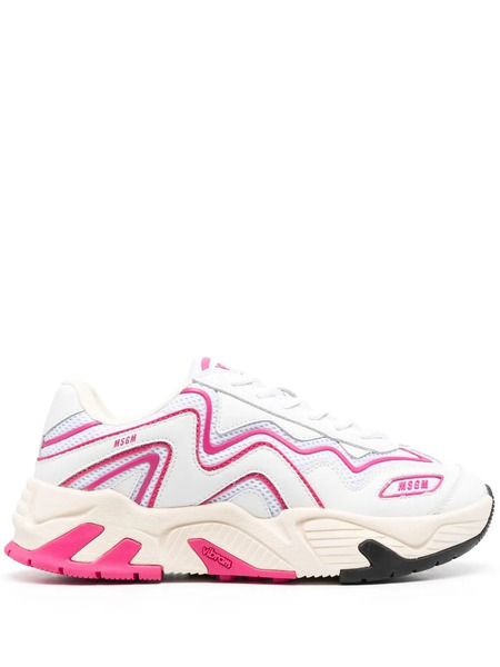  Msgm Panelled Low-top Sneakers - White 