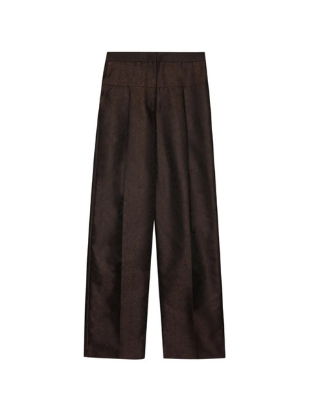  Msgm Patterned Trousers - Brown 