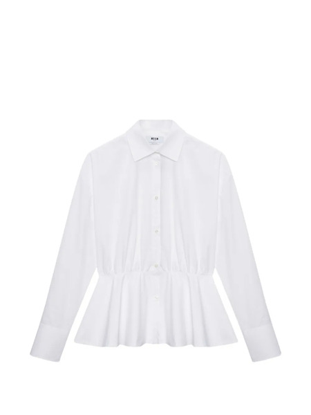  Msgm Peplum Shirt - White 