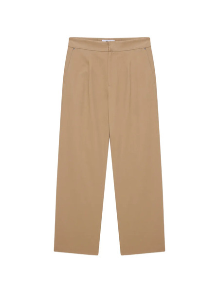  Msgm Pleated Trousers - Brown 