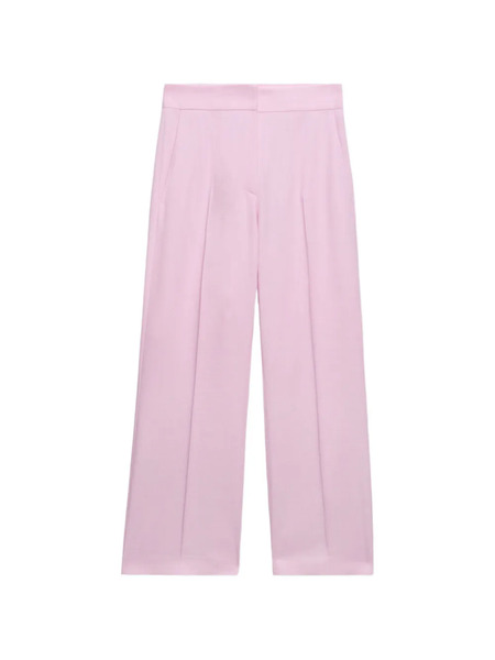  Msgm Pleated Trousers - Pink 
