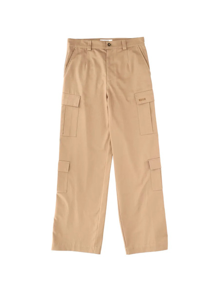  Msgm Pocket Cargo Trousers - Neutrals 