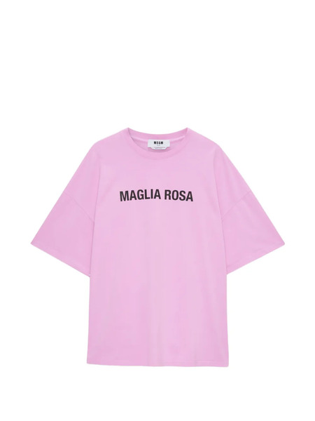  Msgm Printed Short-sleeve T-shirt - Pink 