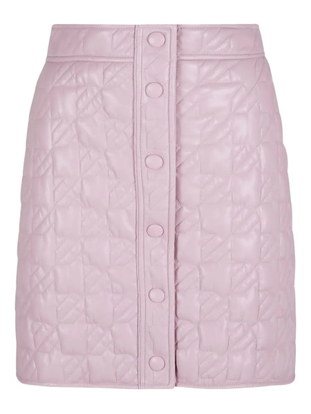  Msgm Quilted Mini Skirt - Pink 
