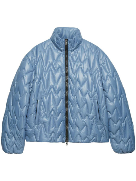  Msgm Quilted Padded Jacket - Blue 