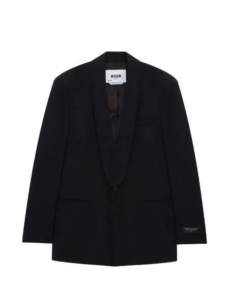  Msgm Shawl-lapel Jacket - Black 
