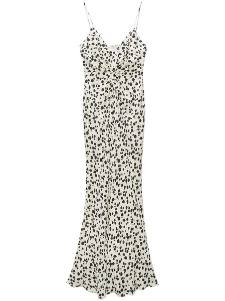  Msgm Spot-print Maxi Dress - White 