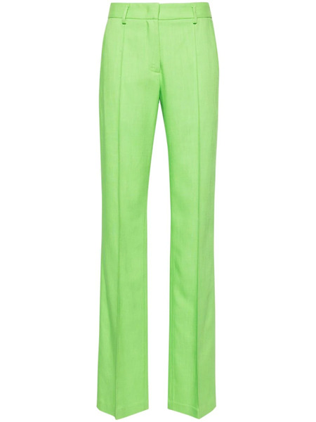  Msgm Straight-leg Tailored Trousers - Green 