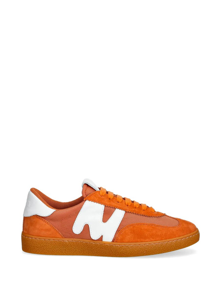  Msgm Suede-panel Sneakers - Orange 