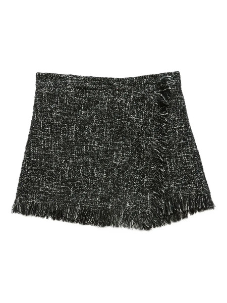  Msgm Tweed Shorts - Black 