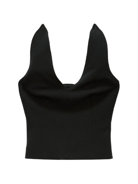  Msgm V-neck Top - Black 