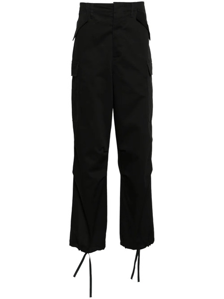  Msgm Wide-leg Cargo Trousers - Black 