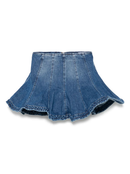  Msgm Wired-hem Mini Skirt - Blue 