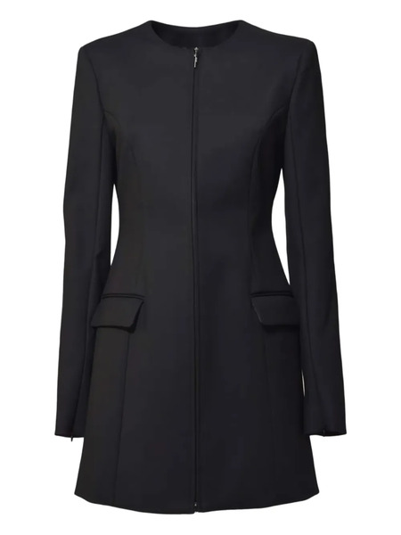  Msgm Zip-fastening Single-breasted Coat - Black 