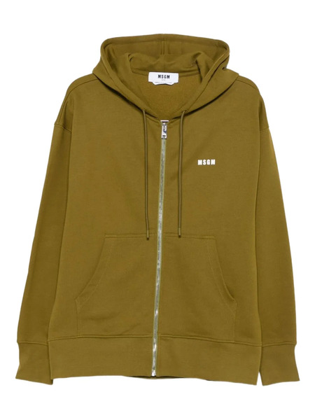  Msgm Zip-up Hoodie - Green 