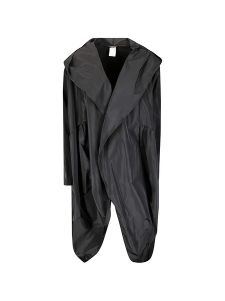  M.s.m. Hooded Wrap Trench - Black 
