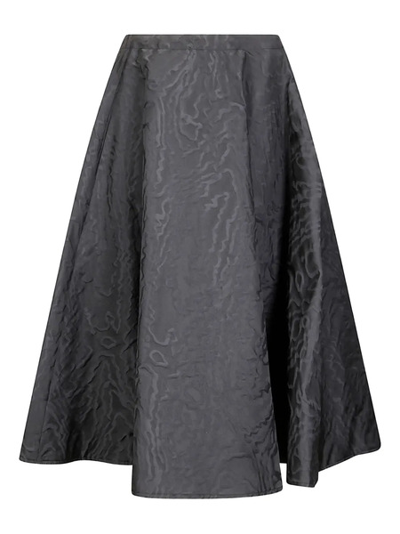  M.s.m. Textured-effect Midi Skirt - Black 